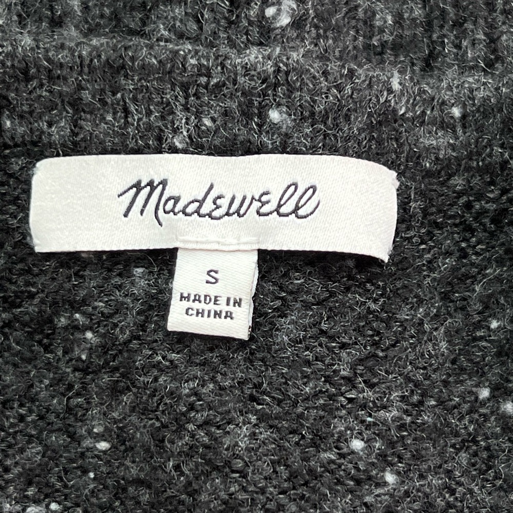 Madewell Charcoal Open-Front Cardigan - Picture 4 of 5